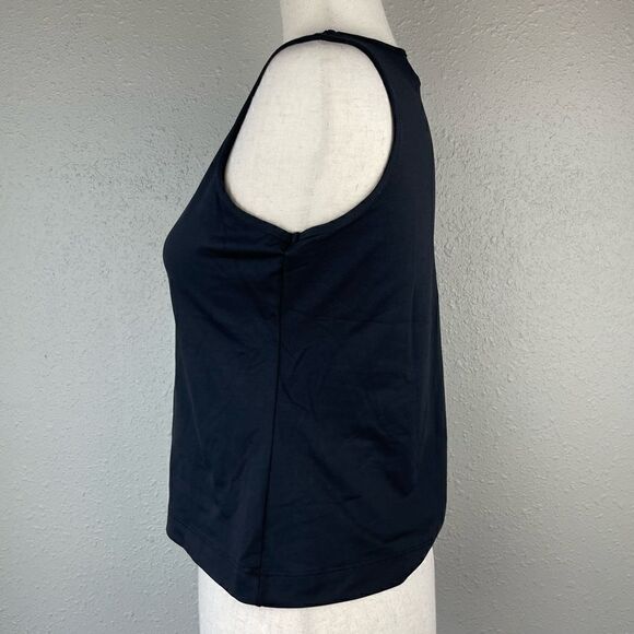 Mossimo Black Stretch Sleeveless Top Side M EUC - Picture 2 of 4